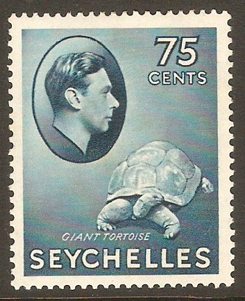 Seychelles 1938 75c Slate-blue. SG145.
